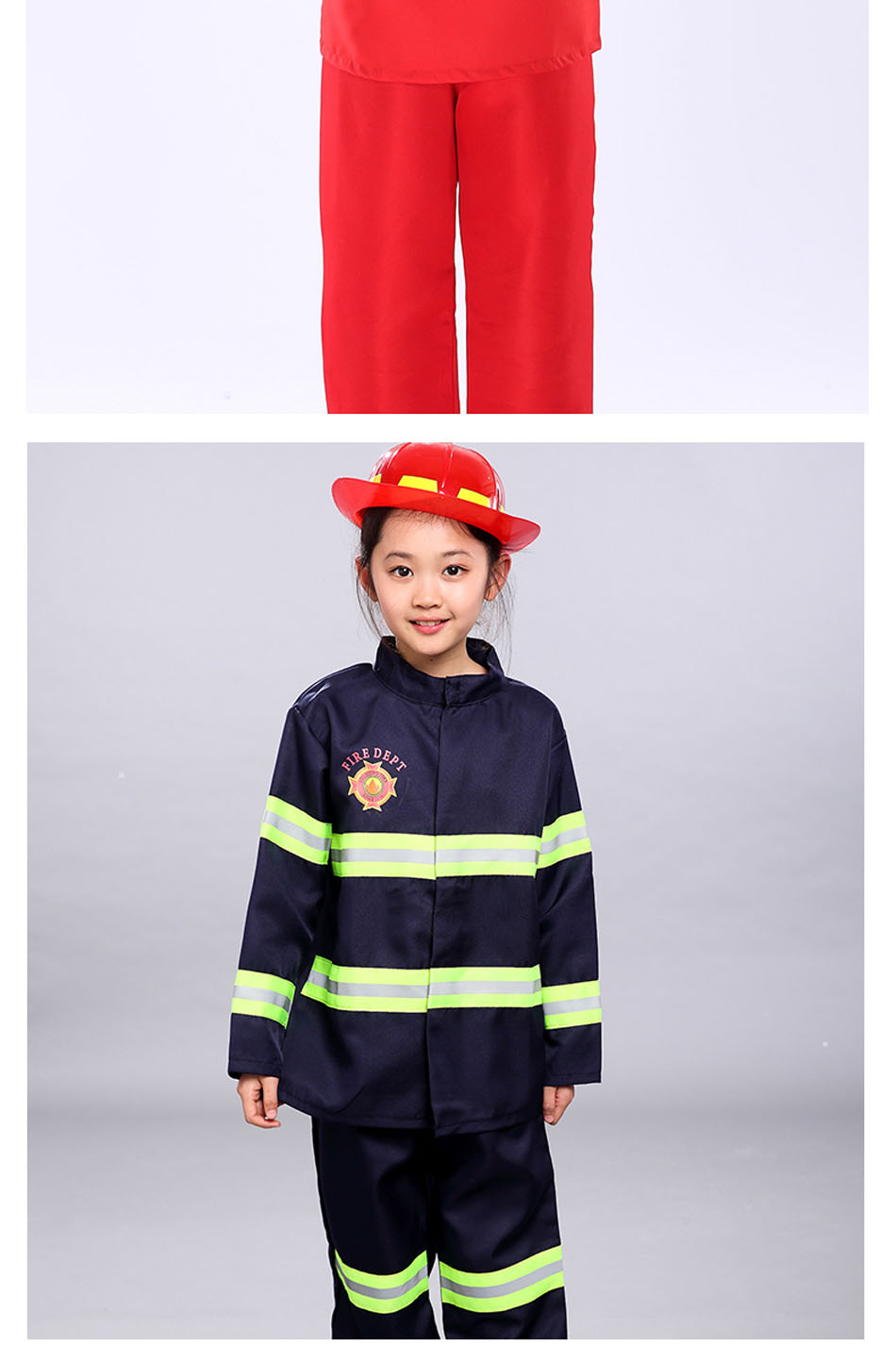 Kid's Firefighter Party Cosplay Costume