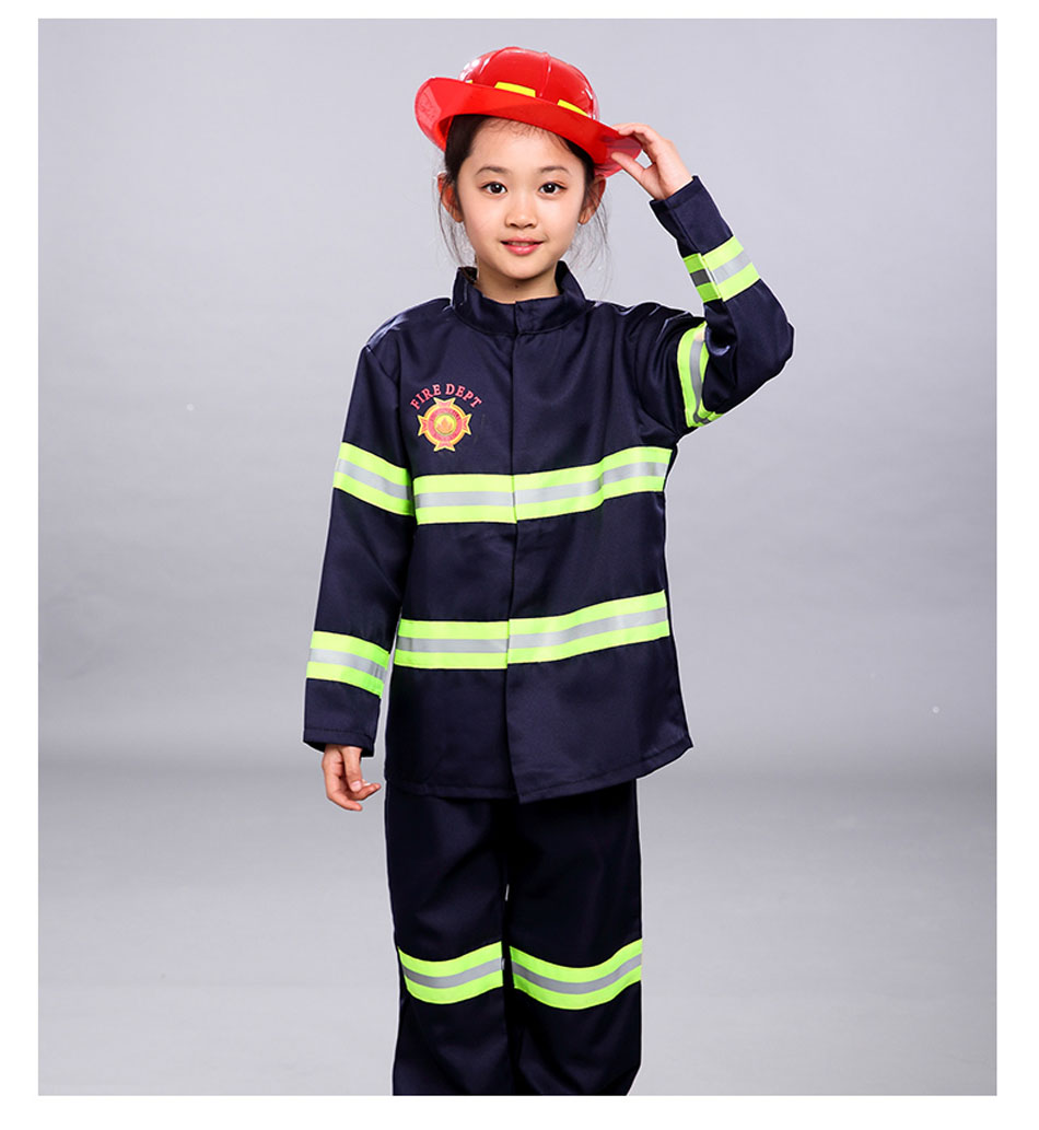 Kid's Firefighter Party Cosplay Costume