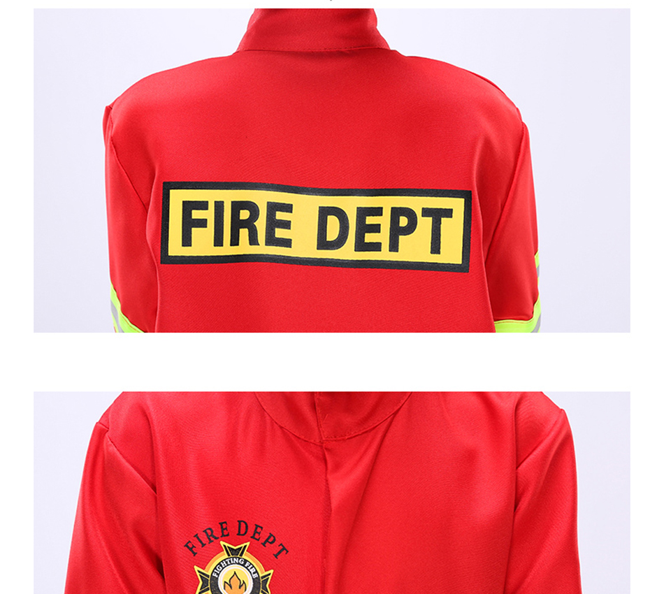 Kid's Firefighter Party Cosplay Costume