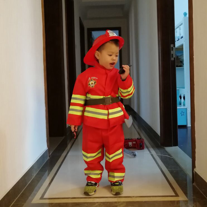 Kid's Firefighter Party Cosplay Costume