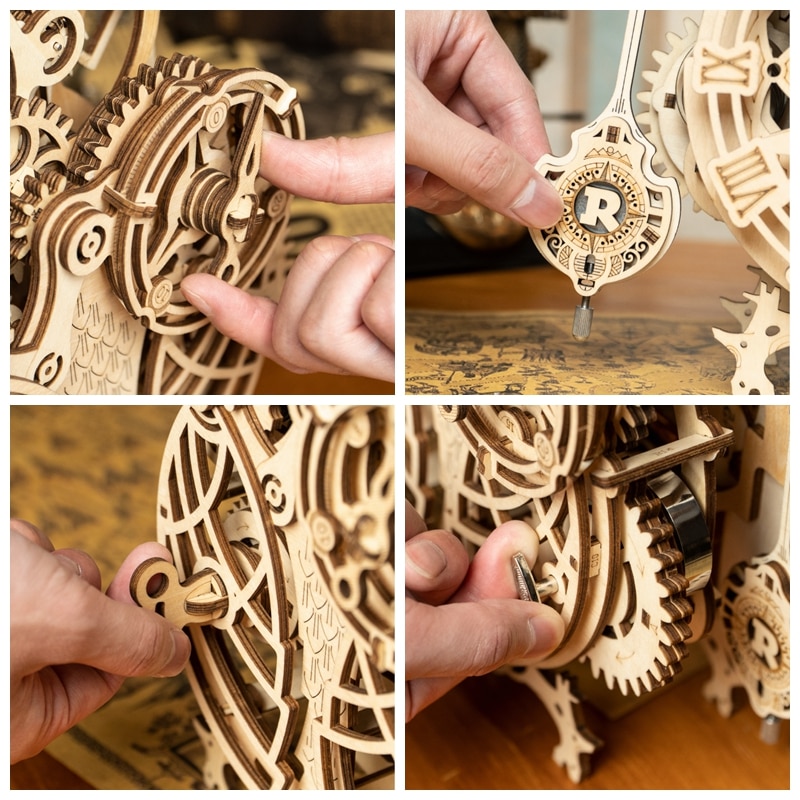 DIY 3D Owl Clock Wooden Puzzle DIY 3D Owl Clock Wooden Puzzle