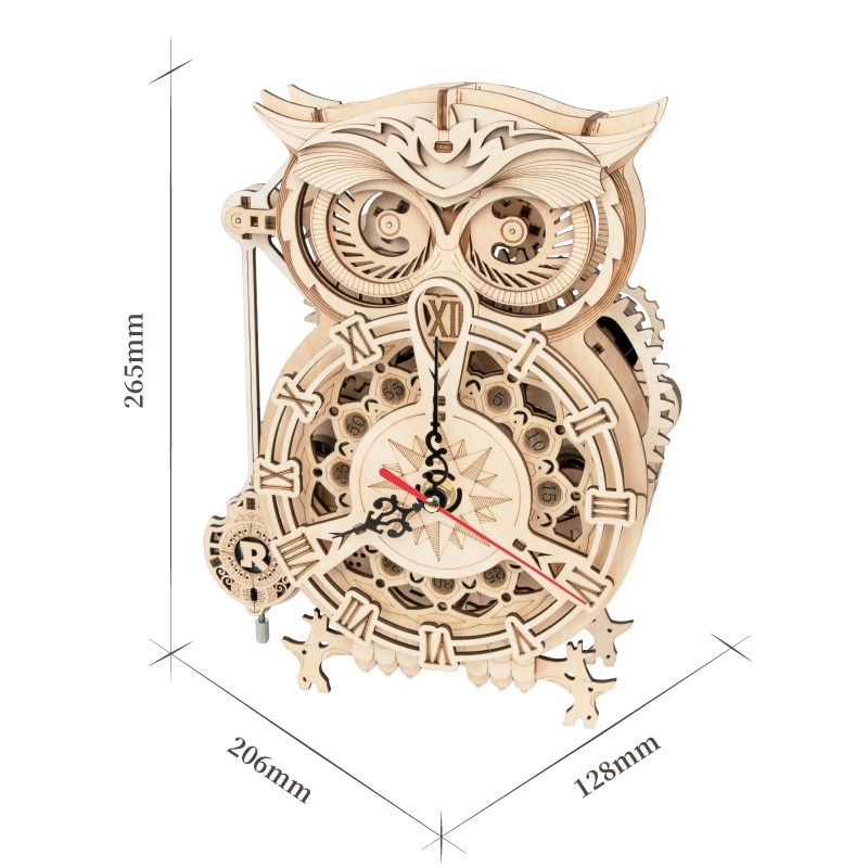 DIY 3D Owl Clock Wooden Puzzle DIY 3D Owl Clock Wooden Puzzle