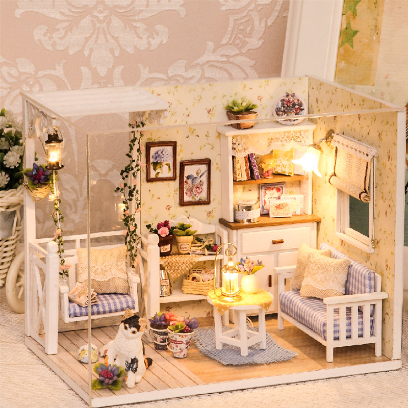 Miniature Wooden DIY Doll House for Children Miniature Wooden DIY Doll House for Children