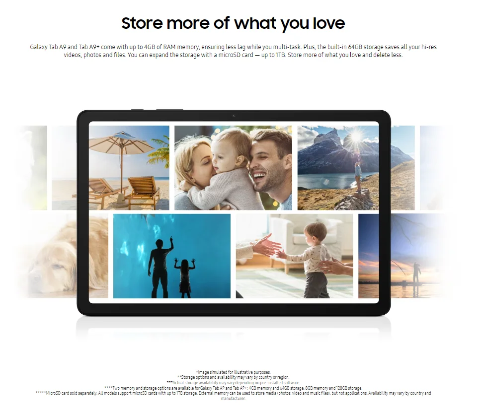 Samsung Galaxy Tab A9+ Tablet WIFI 4GB 64GB 2.2GHz Octa-core 11” TFT 90 Hz LCD Display 8MP Rear Camera 7040 mAh Battery Android Samsung Galaxy Tab A9+ Tablet WIFI 4GB 64GB 2.2GHz Octa-core 11” TFT 90 Hz LCD Display 8MP Rear Camera 7040 mAh Battery Android