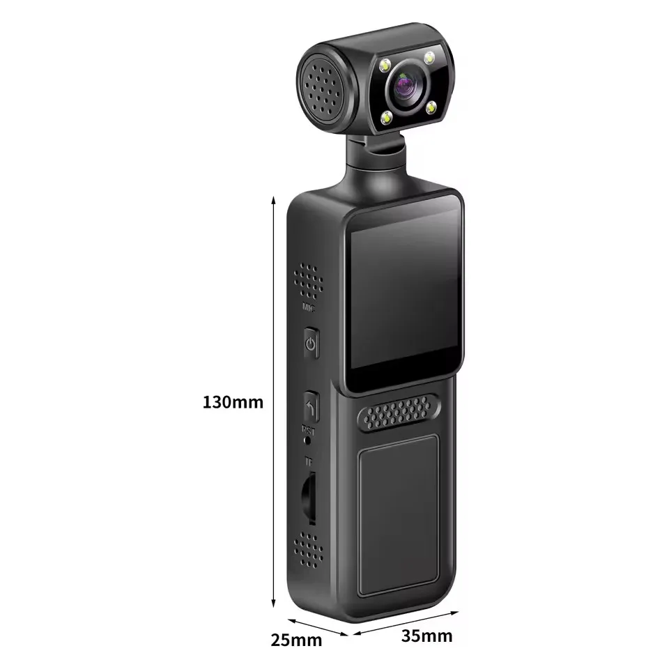 Mini Camera 1080P 4K HD  Wearable Night Vision Sports DV Digital Video Fitness Enthusiast Recorder 360 Rotating Pocket Camera