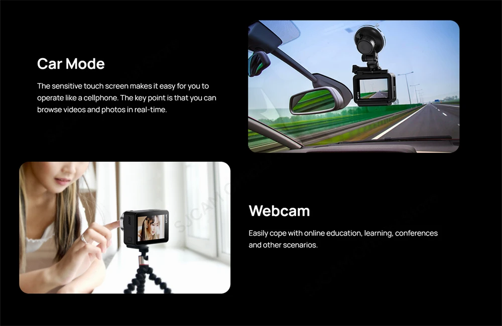 SJCAM SJ4000 Air Waterproof Action Camera 4K 30FPS 170° Wide-Angle Multifunctional Outdoor Sports Action Cam