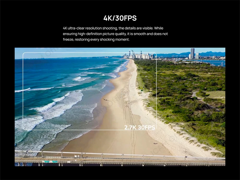 SJCAM SJ4000 Air Waterproof Action Camera 4K 30FPS 170° Wide-Angle Multifunctional Outdoor Sports Action Cam