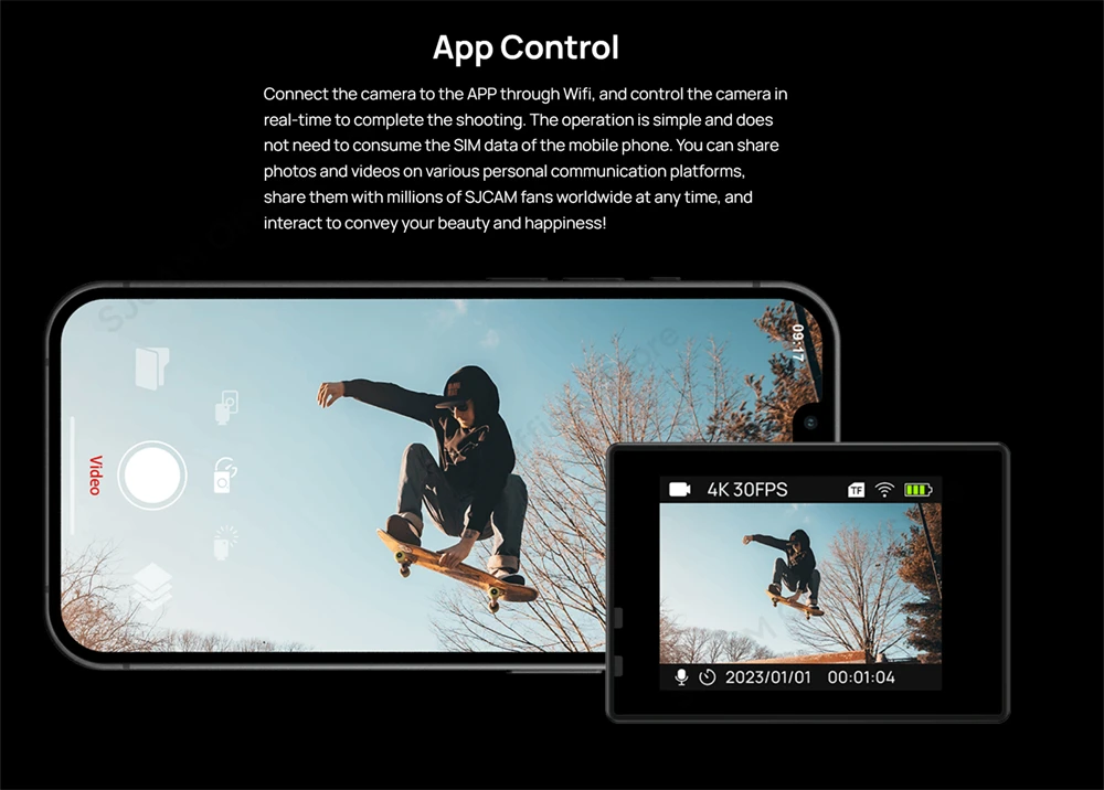 SJCAM SJ4000 Air Waterproof Action Camera 4K 30FPS 170° Wide-Angle Multifunctional Outdoor Sports Action Cam