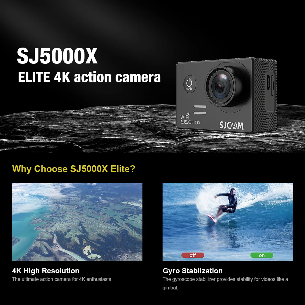 SJCAM SJ4000 Air Waterproof Action Camera 4K 30FPS 170° Wide-Angle Multifunctional Outdoor Sports Action Cam
