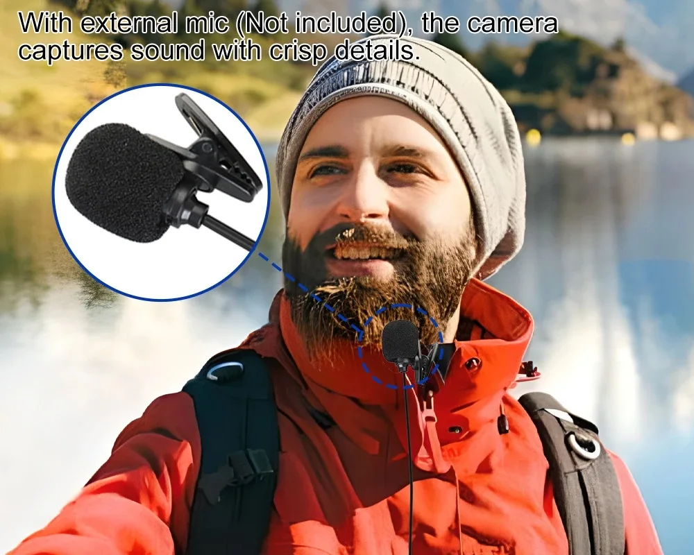 5K 4K60FPS Action Camera Dual IPS Touch LCD DVR EIS 170° 30M Waterproof 5X Zoom Sport Camera With Wireless Mic&Remote Control 5K 4K60FPS Action Camera Dual IPS Touch LCD DVR EIS 170° 30M Waterproof 5X Zoom Sport Camera With Wireless Mic&Remote Control