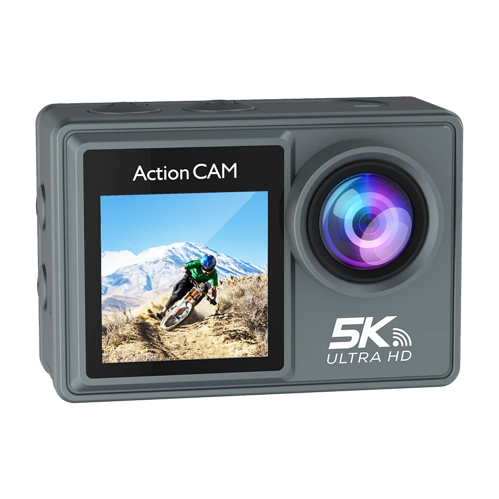 5K 4K60FPS Action Camera Dual IPS Touch LCD DVR EIS 170° 30M Waterproof 5X Zoom Sport Camera With Wireless Mic&Remote Control 5K 4K60FPS Action Camera Dual IPS Touch LCD DVR EIS 170° 30M Waterproof 5X Zoom Sport Camera With Wireless Mic&Remote Control