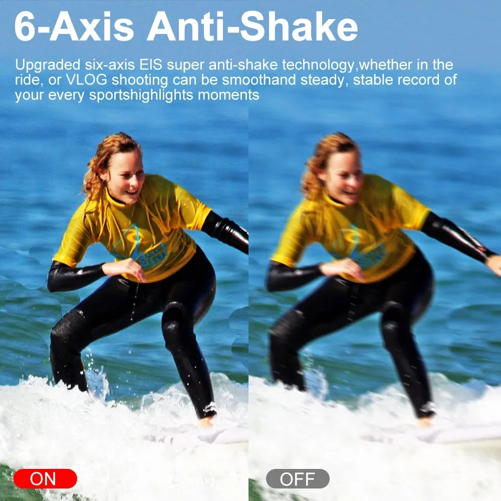 5K 4K60FPS Action Camera Dual IPS Touch LCD DVR EIS 170° 30M Waterproof 5X Zoom Sport Camera With Wireless Mic&Remote Control 5K 4K60FPS Action Camera Dual IPS Touch LCD DVR EIS 170° 30M Waterproof 5X Zoom Sport Camera With Wireless Mic&Remote Control