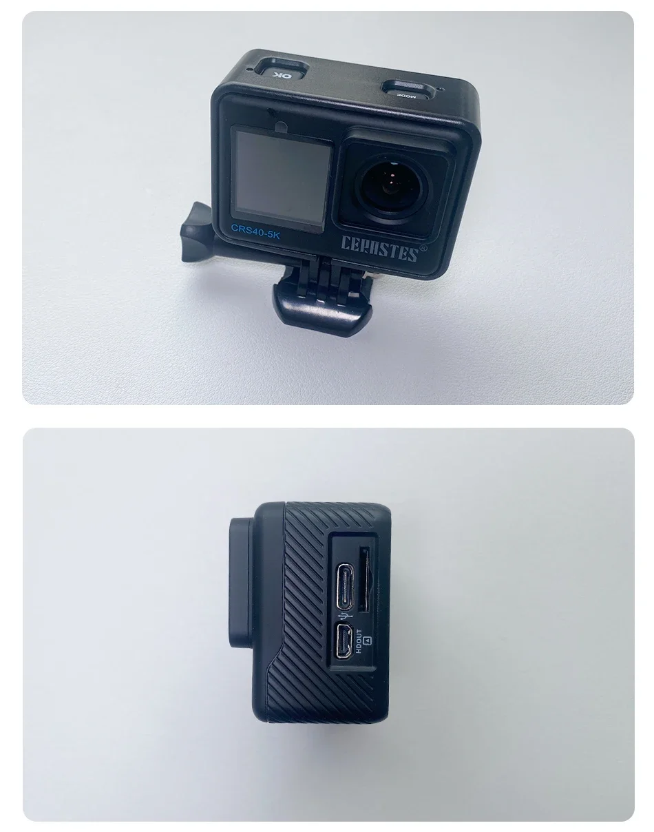CERASTES Action Camera 5K 4K 60FPS WiFi Anti-shake Dual Screen 170° Wide Angle 30m Waterproof Sport Camera with Remote Control CERASTES Action Camera 5K 4K 60FPS WiFi Anti-shake Dual Screen 170° Wide Angle 30m Waterproof Sport Camera with Remote Control