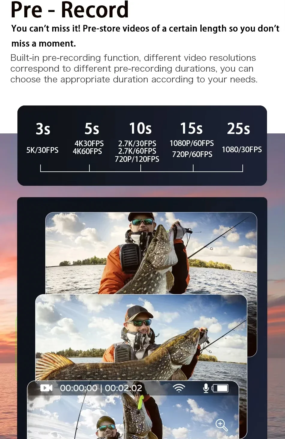 CERASTES Action Camera 5K 4K 60FPS WiFi Anti-shake Dual Screen 170° Wide Angle 30m Waterproof Sport Camera with Remote Control CERASTES Action Camera 5K 4K 60FPS WiFi Anti-shake Dual Screen 170° Wide Angle 30m Waterproof Sport Camera with Remote Control