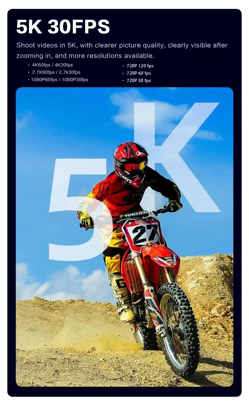 CERASTES Action Camera 5K 4K 60FPS WiFi Anti-shake Dual Screen 170° Wide Angle 30m Waterproof Sport Camera with Remote Control CERASTES Action Camera 5K 4K 60FPS WiFi Anti-shake Dual Screen 170° Wide Angle 30m Waterproof Sport Camera with Remote Control