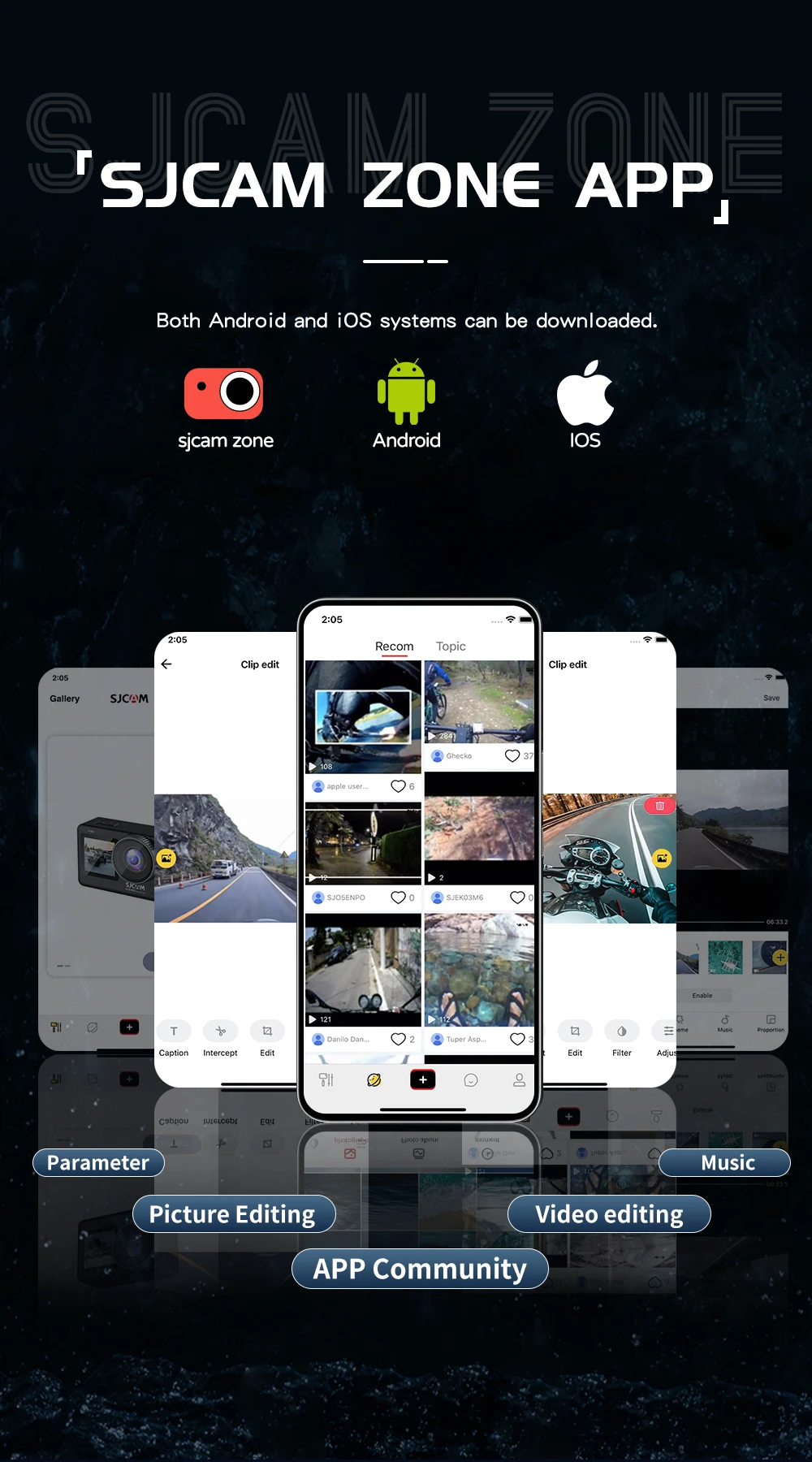 SJCAM C300 Pocket Action Camera 4K FHD With Long Battery Life Video 30M Waterproof 5G WiFi Camera Sport Action Cam