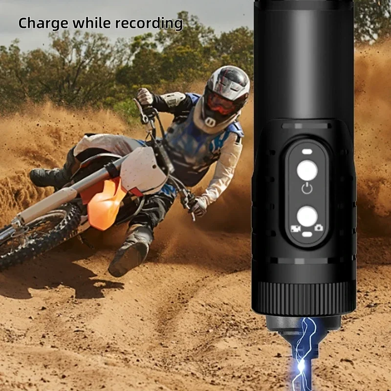 4K Mini Sport DV Action Sport Camera Flashlight Helmet Full HD 1080P Video Ideal Bodycam for Bike, Cycle, Motorcycle Camcorder
