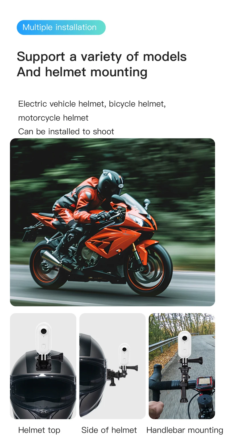 4K Thumb Action Camera, HD Sports Camera, Digital Image Stabilization, Automatic Exposure, 800mAh Battery, Rechargeable Lithium