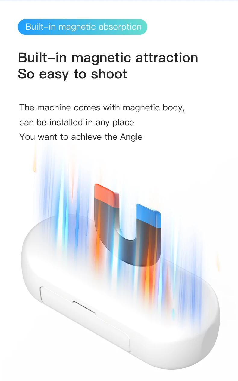 4K Thumb Action Camera, HD Sports Camera, Digital Image Stabilization, Automatic Exposure, 800mAh Battery, Rechargeable Lithium