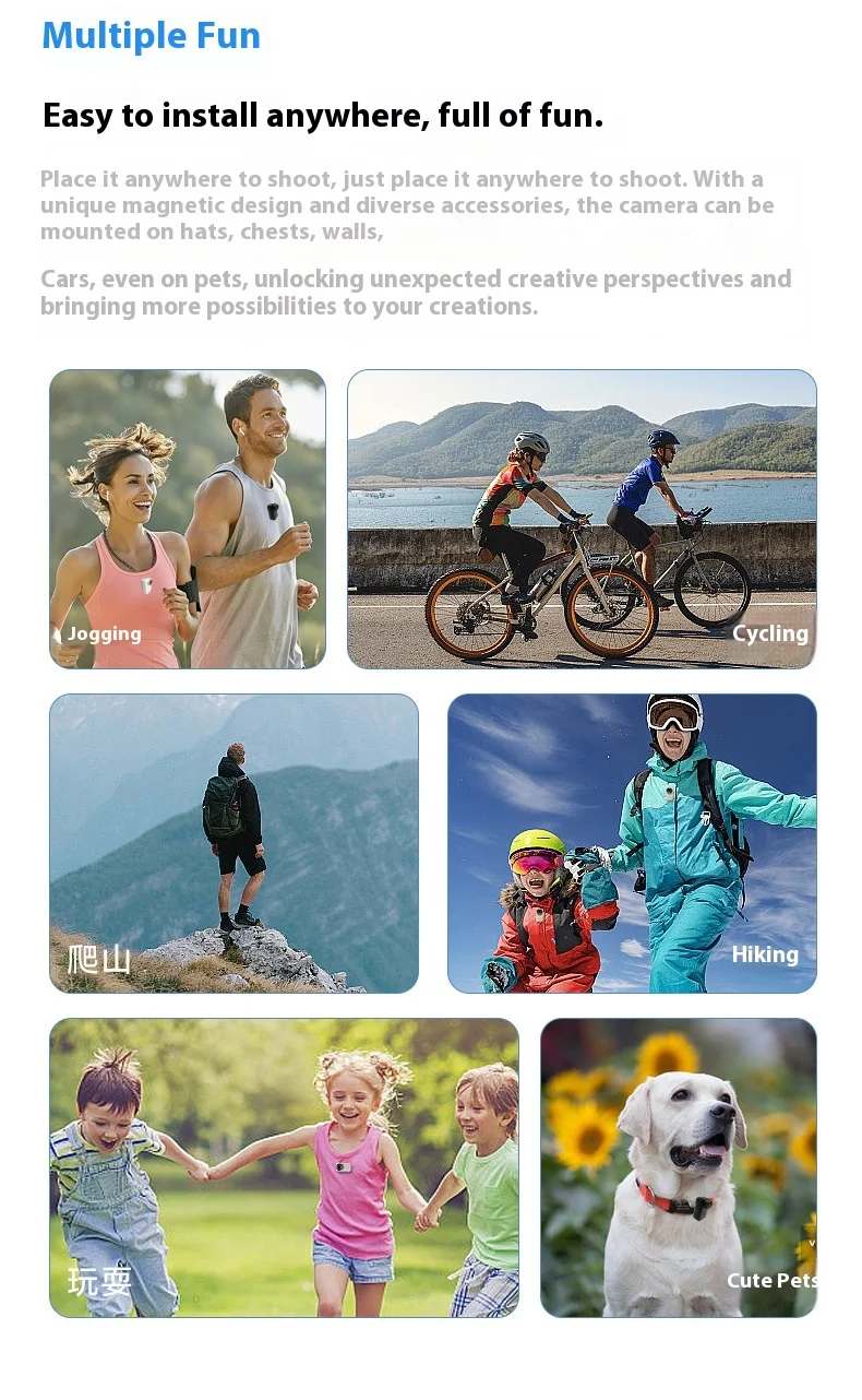 New 1080P Sport Camera FHD With Long Battery Life Video Thumb Camera Sport Action Camerahelmet Motorcycles Cam