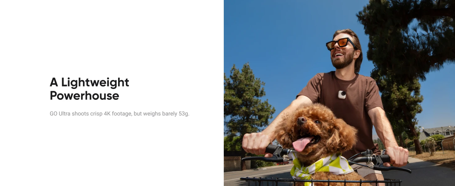 Insta360 GO Ultra - Hands-Free 4K Mini Cam Lightweight & Mobile Top in Low Light Stabilization 200 Min Battery 10m Waterproof New Original Insta360 GO Ultra - Hands-Free 4K Mini Cam Lightweight & Mobile Top in Low Light Stabilization 200 Min Battery 10m Waterproof New Original