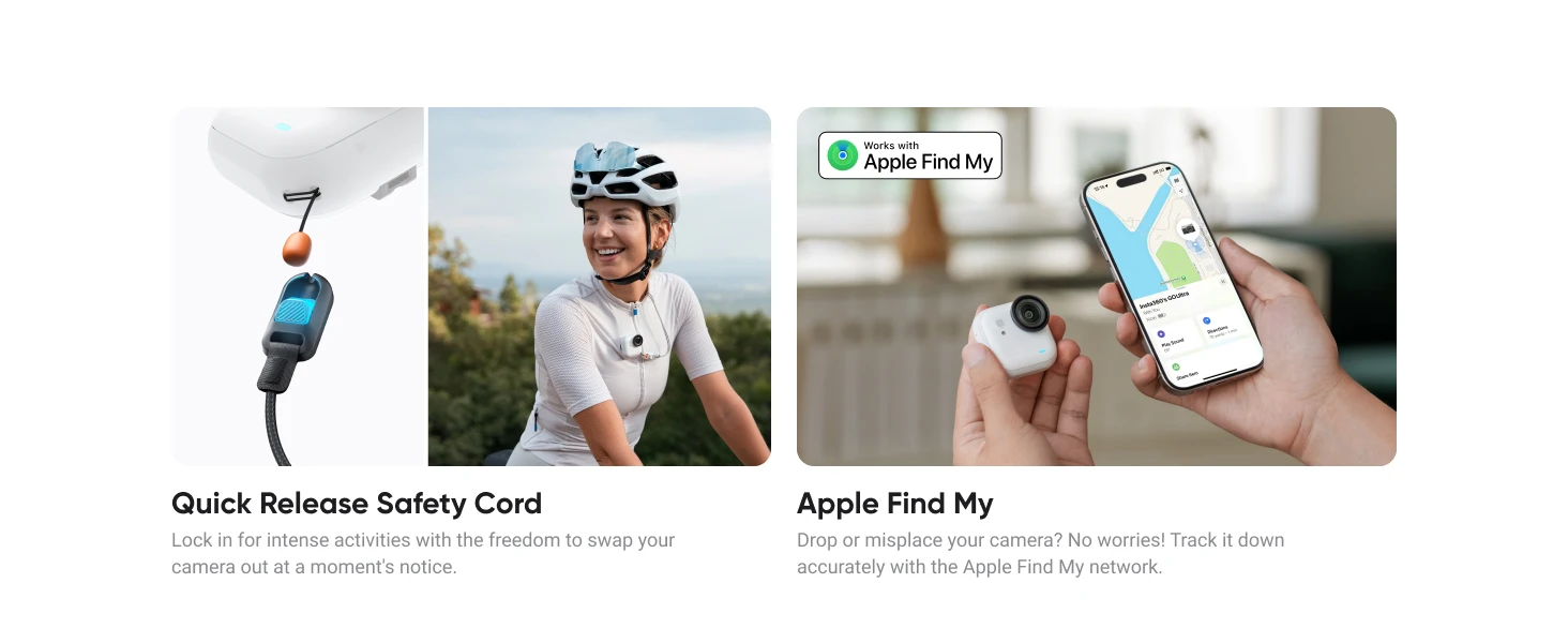 Insta360 GO Ultra - Hands-Free 4K Mini Cam Lightweight & Mobile Top in Low Light Stabilization 200 Min Battery 10m Waterproof New Original Insta360 GO Ultra - Hands-Free 4K Mini Cam Lightweight & Mobile Top in Low Light Stabilization 200 Min Battery 10m Waterproof New Original