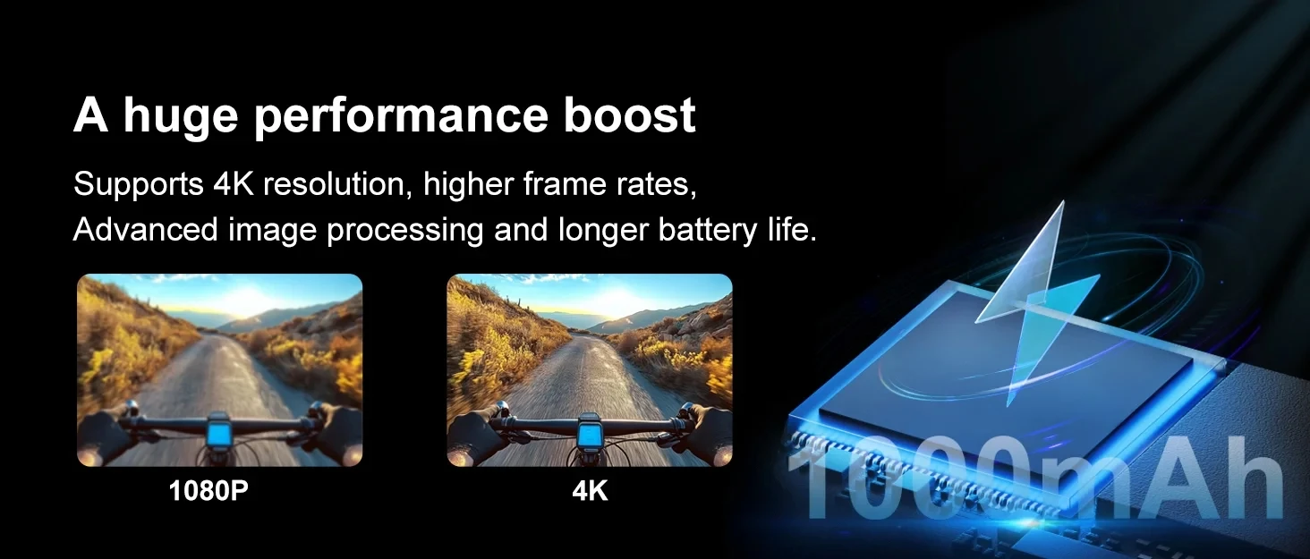 5K Thumb Action Camera 4K 60FPS Touch Screen Mini Waterproof Bodycam 6-Axis Stabilization Magnetic Motorcycle Sports Camera