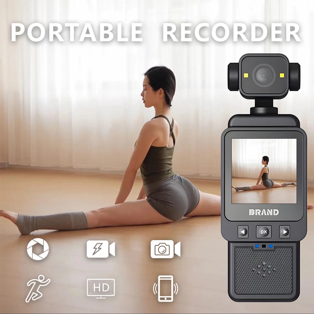 1080P WiFi Travel Bicycle Driver Recorder Mini Sports Cam Body Camera for Motorcycle and Vlogging