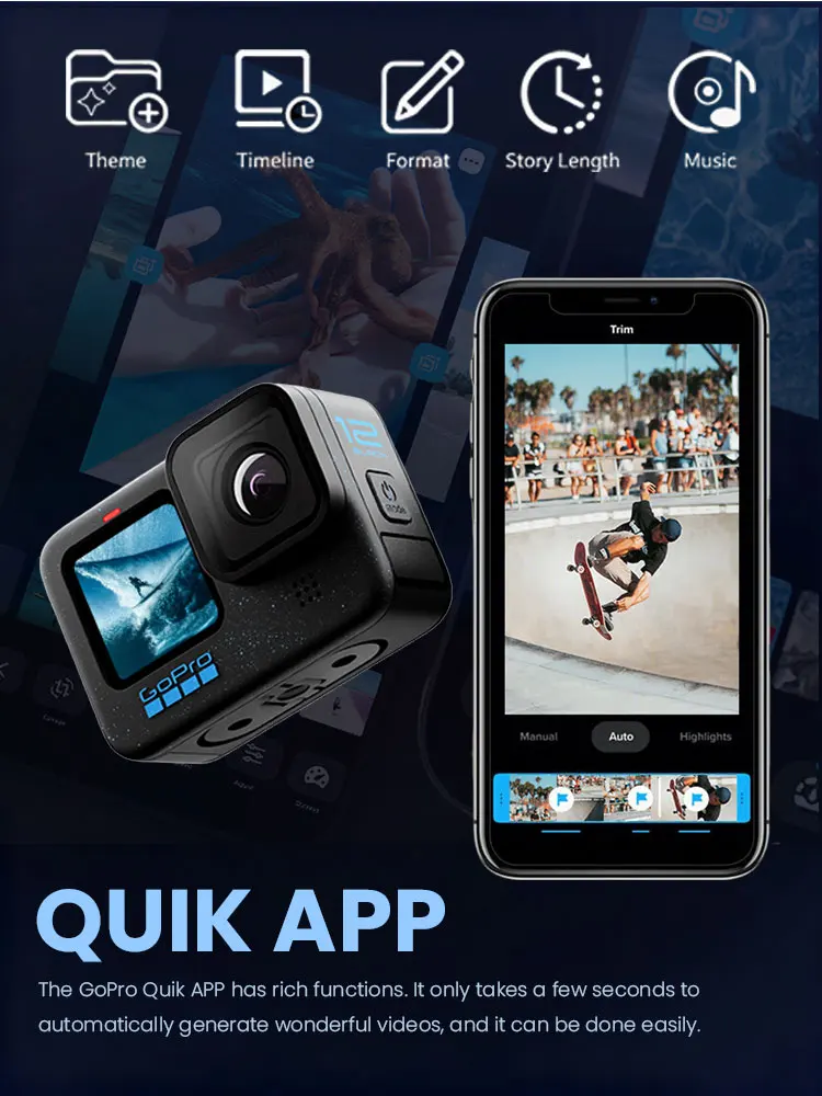 GoPro HERO12 Black Action Camera HyperSmooth 5.3K 60fps Video 27MP Go Pro12 5.3K Sport Camera GoPro HERO12 Black Action Camera HyperSmooth 5.3K 60fps Video 27MP Go Pro12 5.3K Sport Camera