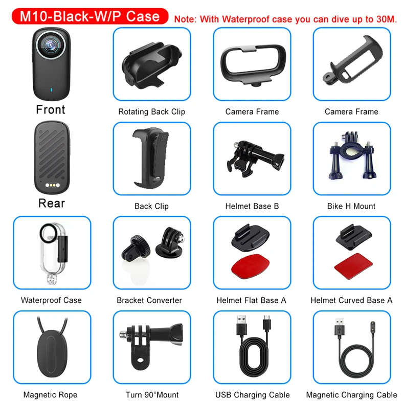 WiFi 4K Mini Thumb Camera Bodycam Action Bike Cam Motorcycle Sport Cam Body Action Sports DV Camcorder 30M Waterproof Optional WiFi 4K Mini Thumb Camera Bodycam Action Bike Cam Motorcycle Sport Cam Body Action Sports DV Camcorder 30M Waterproof Optional