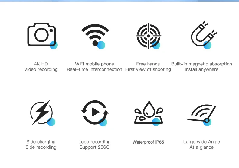 WiFi 4K Mini Thumb Camera Bodycam Action Bike Cam Motorcycle Sport Cam Body Action Sports DV Camcorder 30M Waterproof Optional WiFi 4K Mini Thumb Camera Bodycam Action Bike Cam Motorcycle Sport Cam Body Action Sports DV Camcorder 30M Waterproof Optional