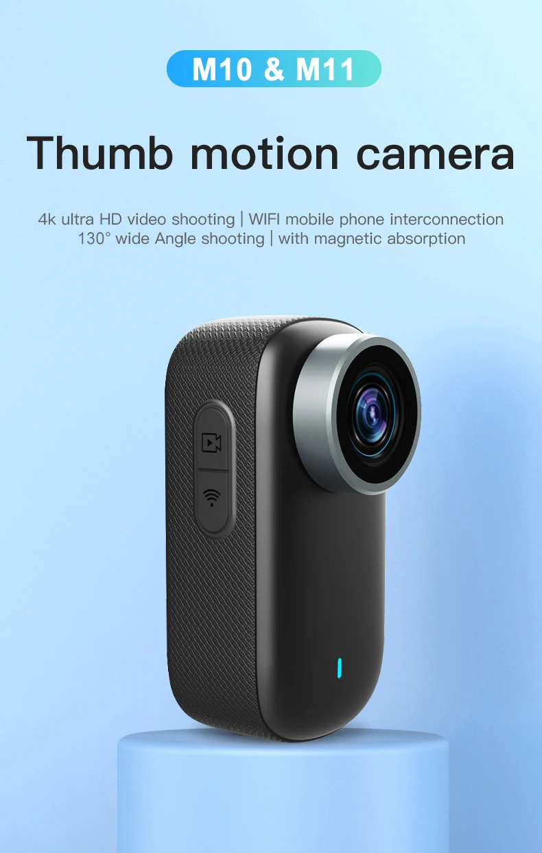WiFi 4K Mini Thumb Camera Bodycam Action Bike Cam Motorcycle Sport Cam Body Action Sports DV Camcorder 30M Waterproof Optional WiFi 4K Mini Thumb Camera Bodycam Action Bike Cam Motorcycle Sport Cam Body Action Sports DV Camcorder 30M Waterproof Optional