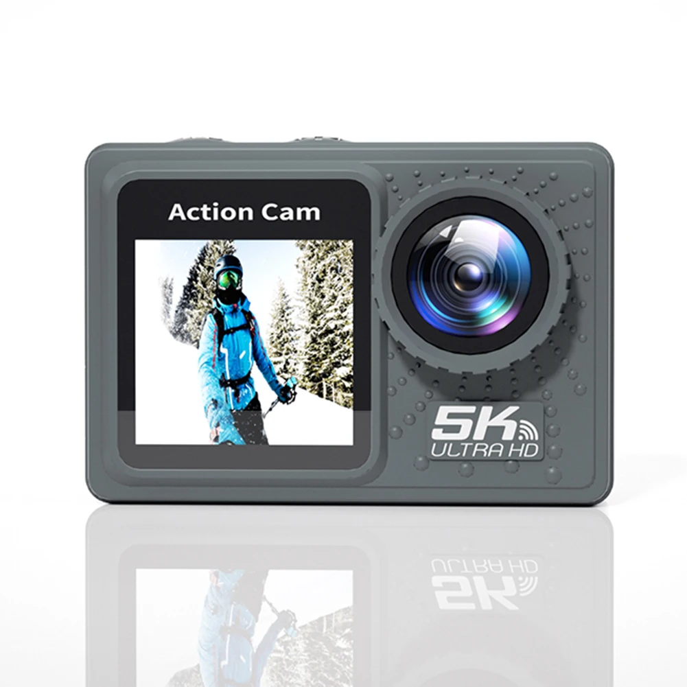 5K 4K 60FPS Action Camera Anti-shake WIFI Sports DV Cam Dual Screen Diving Mini DV Camera 170° Wide Angle with Remote Control