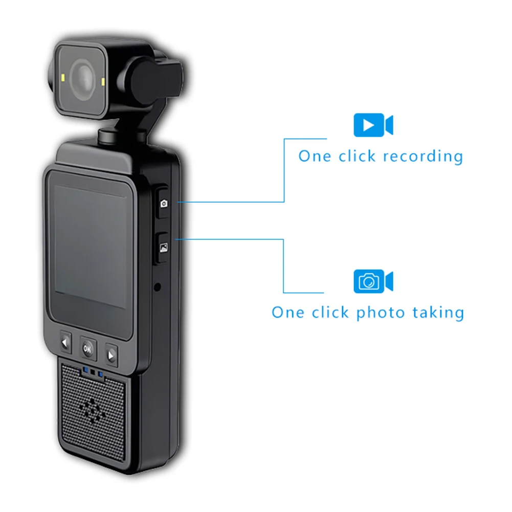 1080P WiFi Action Sports Camera Wearable Travel Bicycle Driver Video Recorder Portable Mini Digital Pocket Camera for Vlogging