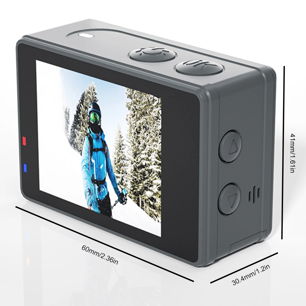 5K 4K 60FPS Action Camera Anti-shake WIFI Sports DV Cam Dual Screen Outdoor Cycling Camera 170° Wide Angle with Remote Control