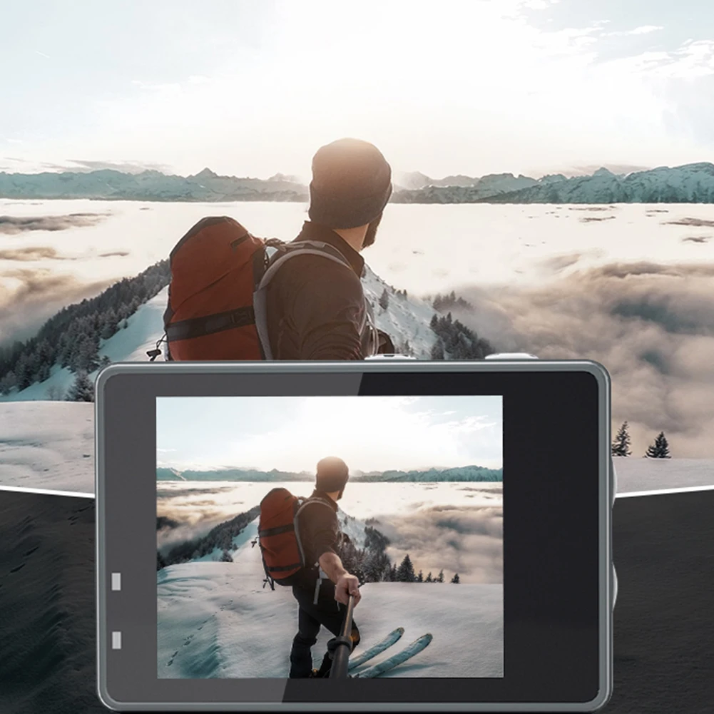 5K 4K 60FPS Action Camera Anti-shake WIFI Sports DV Cam Dual Screen Outdoor Cycling Camera 170° Wide Angle with Remote Control