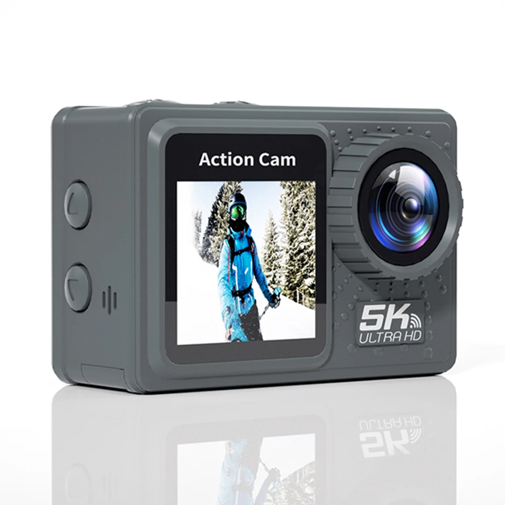 5K 4K 60FPS Action Camera Anti-shake WIFI Sports DV Cam Dual Screen Outdoor Cycling Camera 170° Wide Angle with Remote Control
