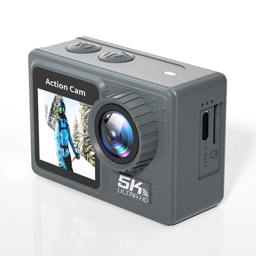5K 4K 60FPS Action Camera Anti-shake WIFI Sports DV Cam Dual Screen Outdoor Cycling Camera 170° Wide Angle with Remote Control