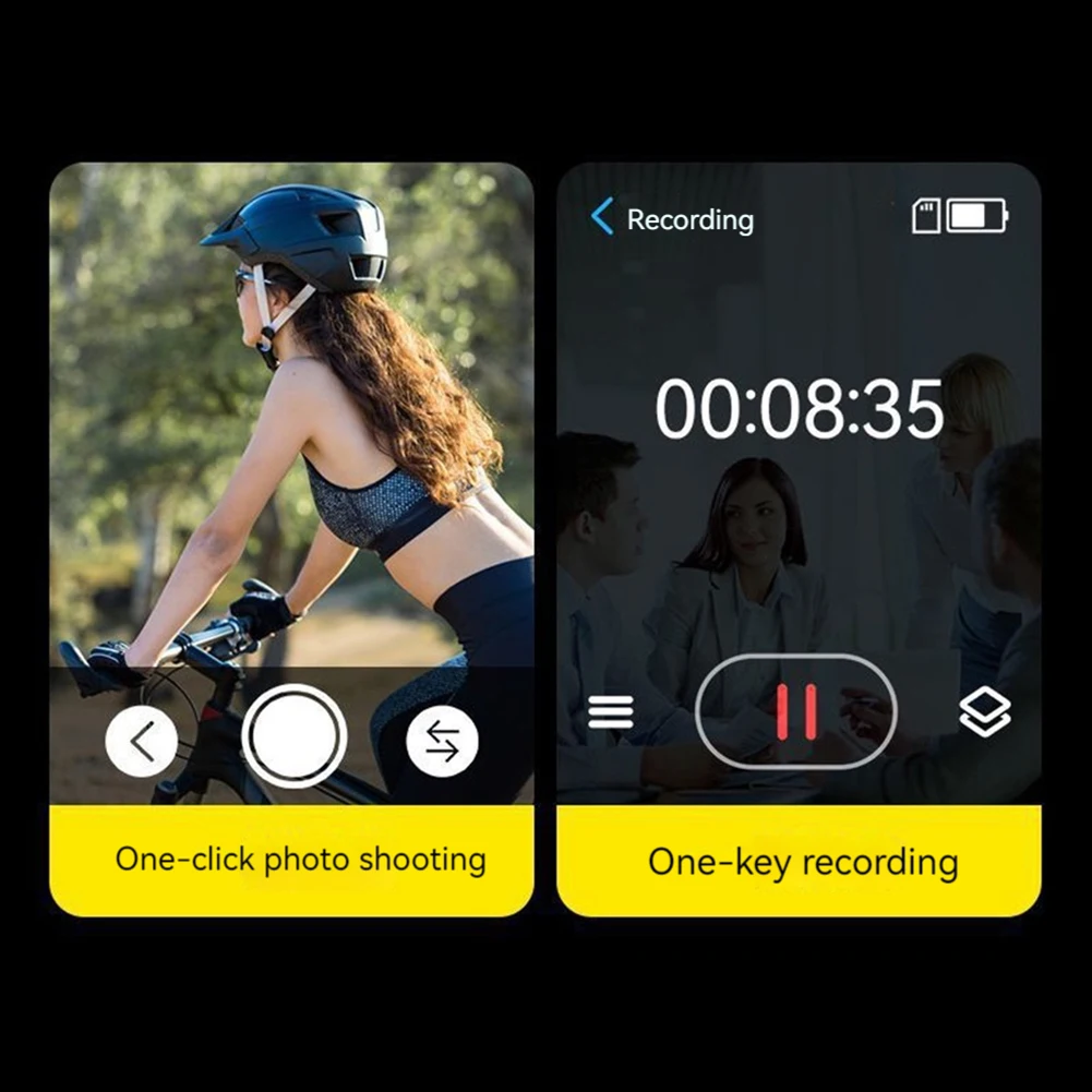 5K Sport Camera Rotating Lens Back Clip Camera Touch Screen Wifi Sport Camera for Photography Beginners