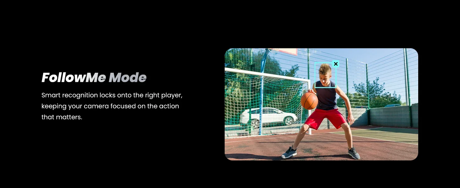 XbotGo Chameleon AI Auto Sports Action Camera - 4K 60FPS Soccer Camera and Basketball Tracking Camera for Team Sports