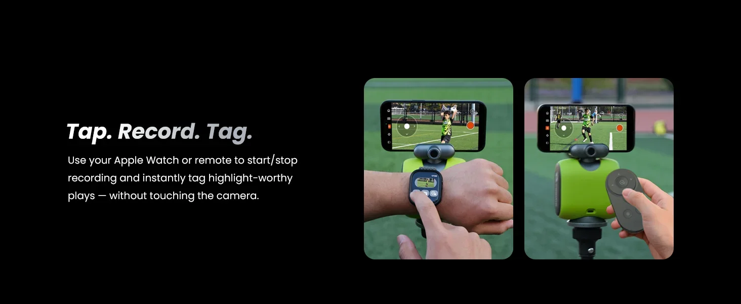 XbotGo Chameleon AI Auto Sports Action Camera - 4K 60FPS Soccer Camera and Basketball Tracking Camera for Team Sports