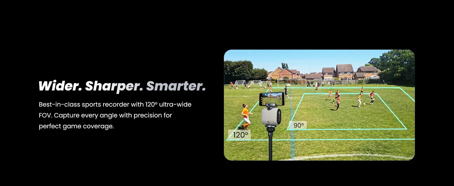 XbotGo Chameleon AI Auto Sports Action Camera - 4K 60FPS Soccer Camera and Basketball Tracking Camera for Team Sports
