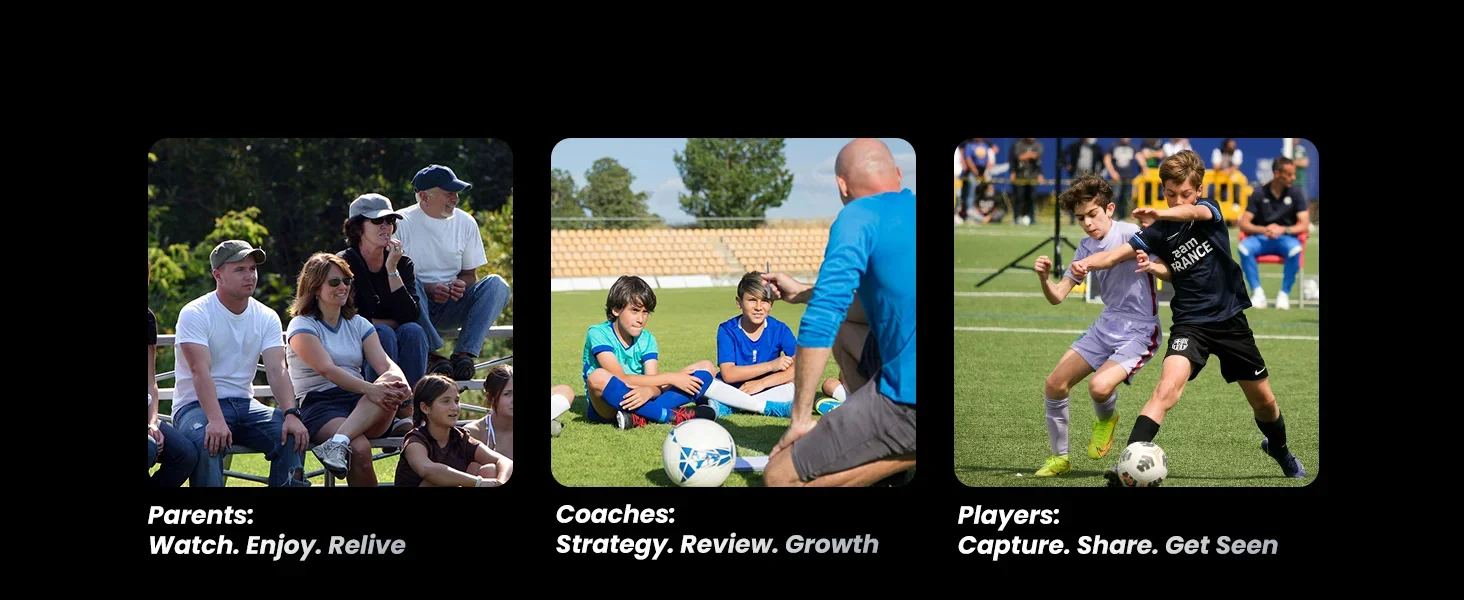 XbotGo Chameleon AI Auto Sports Action Camera - 4K 60FPS Soccer Camera and Basketball Tracking Camera for Team Sports