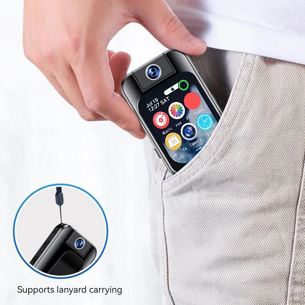 5K Sport Camera Rotating Lens Pocket Action Camera 48MP Vlog Action Camera for Photography Beginners