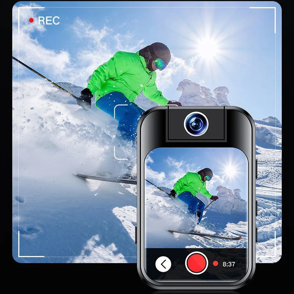 5K Sport Camera Rotating Lens Pocket Action Camera 48MP Vlog Action Camera for Photography Beginners