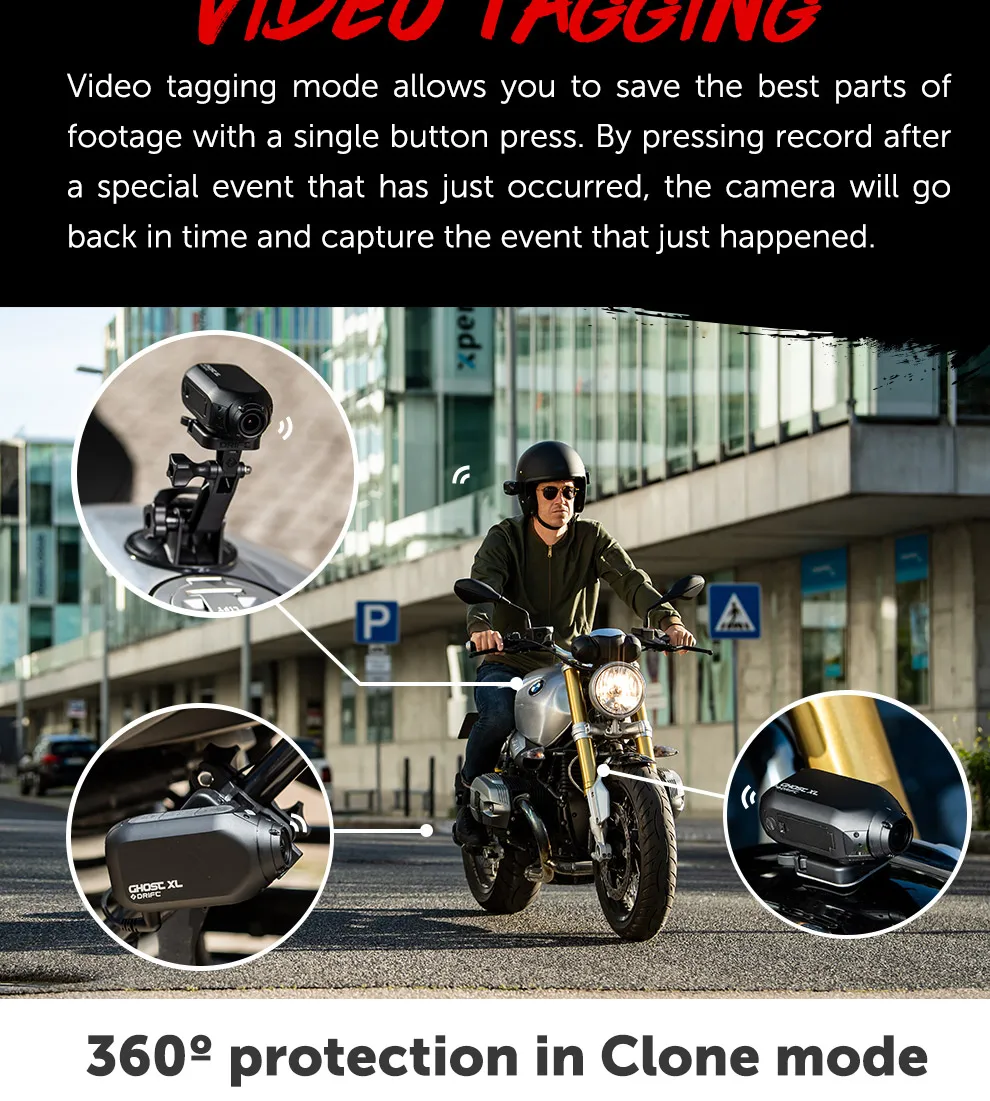 Drift Innovation Ghost XL Action Camera 1080 Full HD Video Camera with Rotating Lens and Dash Cam Mode IPX7 Waterproof Camera Drift Innovation Ghost XL Action Camera 1080 Full HD Video Camera with Rotating Lens and Dash Cam Mode IPX7 Waterproof Camera