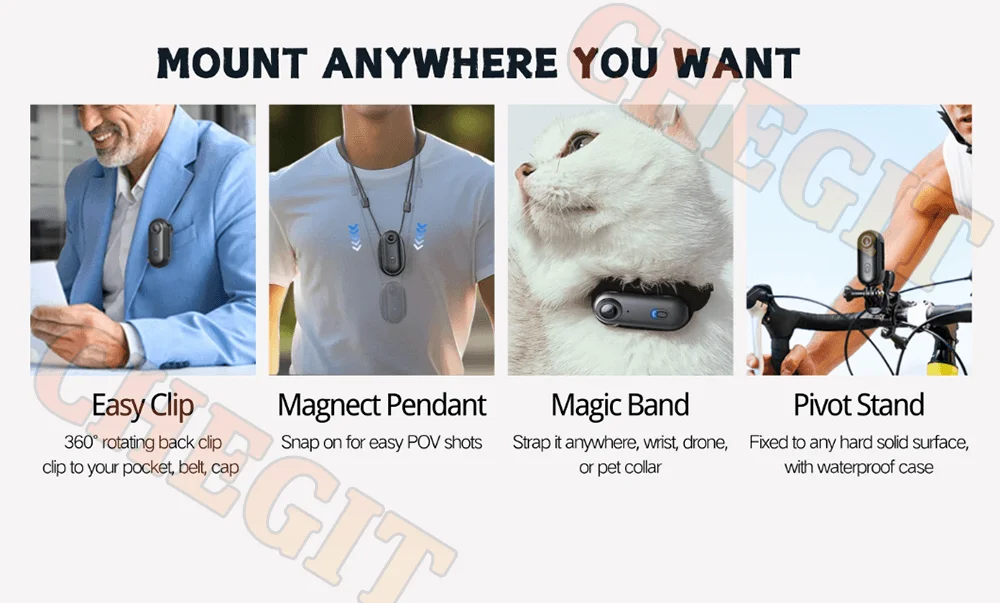 4K WiFi HD POV Magnetic Mini Action Camera Wireless Pocket Video Vlog Cam Helmet Motorcycle Bicycle Sports Holder Mount Recorder 4K WiFi HD POV Magnetic Mini Action Camera Wireless Pocket Video Vlog Cam Helmet Motorcycle Bicycle Sports Holder Mount Recorder