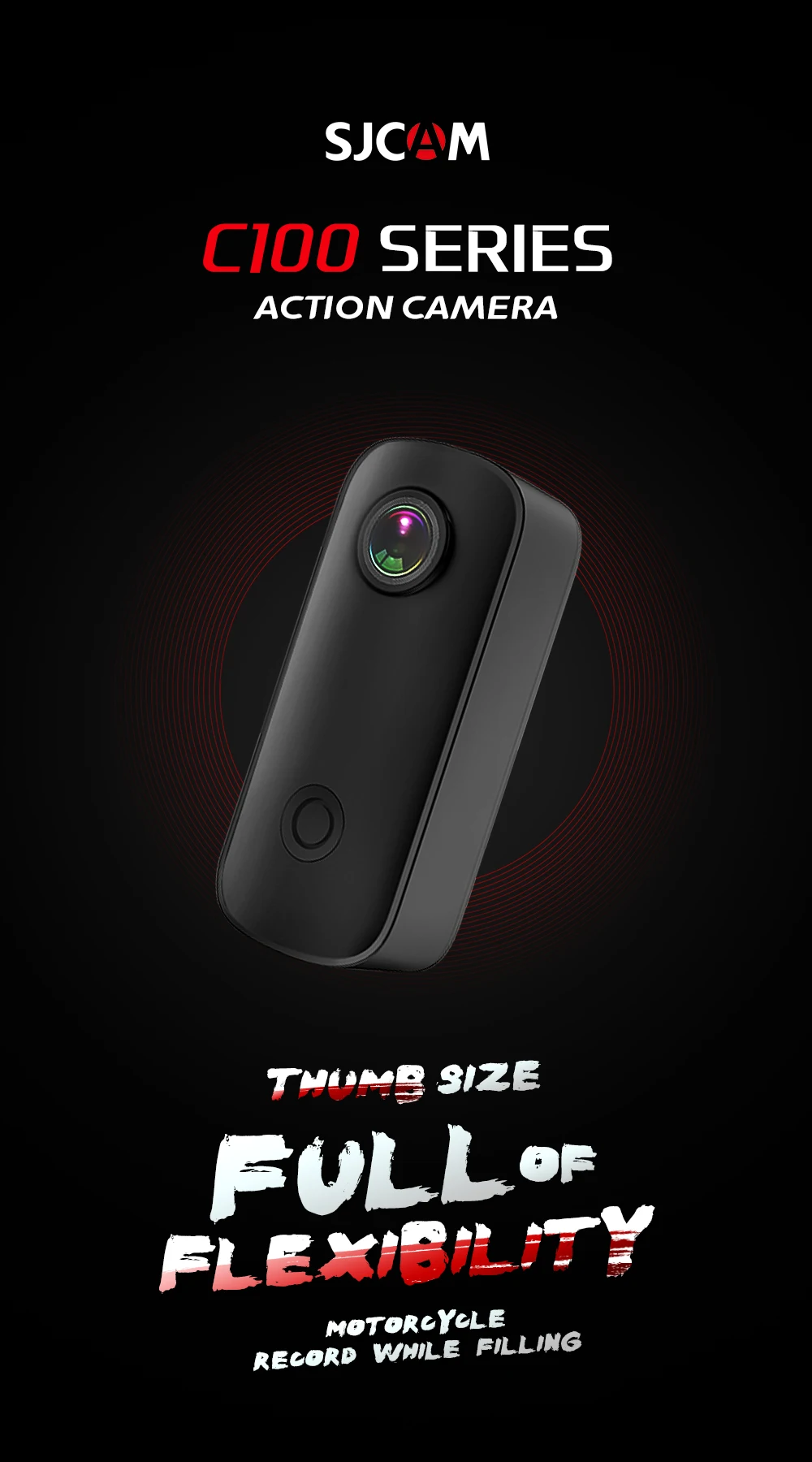 SJCAM C100 / C100Plus Mini Thumb Camera 1080P30FPS / 4K30FPS H.265 12MP 2.4G WiFi 30M Waterproof Case Action Sport DV Camcorder SJCAM C100 / C100Plus Mini Thumb Camera 1080P30FPS / 4K30FPS H.265 12MP 2.4G WiFi 30M Waterproof Case Action Sport DV Camcorder