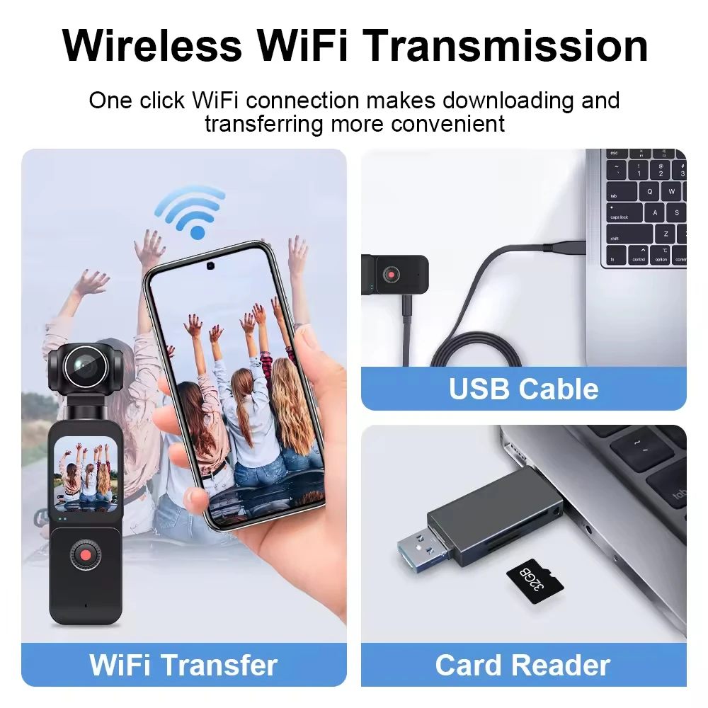 4K Pocket Action Camera 270° Auto Rotatable Stabilization Touch Screen Sports DV Bodycam 4X Zoom Portable Digital Video Recorder 4K Pocket Action Camera 270° Auto Rotatable Stabilization Touch Screen Sports DV Bodycam 4X Zoom Portable Digital Video Recorder