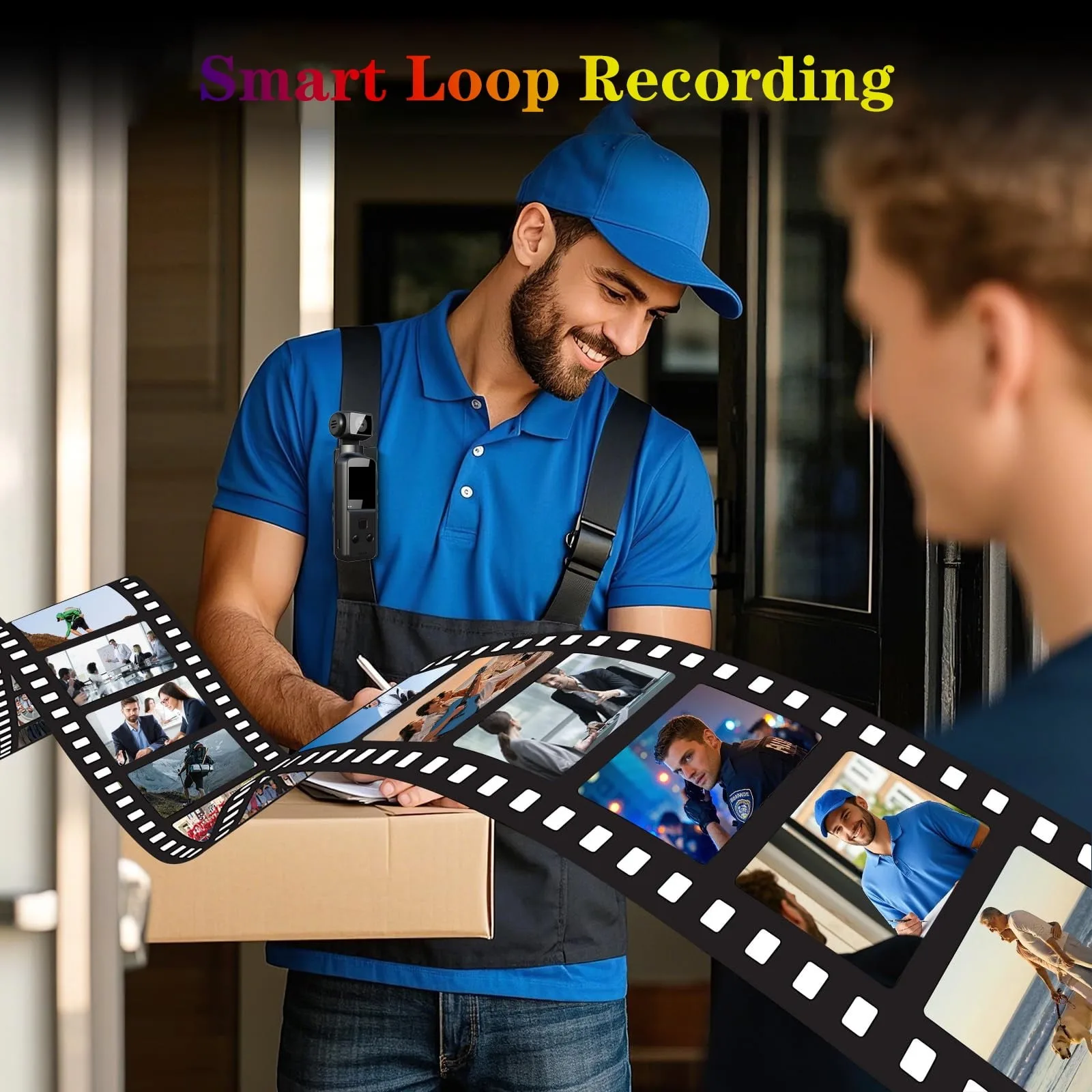 4K Pocket Action Camera 270° Auto Rotatable Stabilization Touch Screen Sports DV Bodycam 4X Zoom Portable Digital Video Recorder 4K Pocket Action Camera 270° Auto Rotatable Stabilization Touch Screen Sports DV Bodycam 4X Zoom Portable Digital Video Recorder